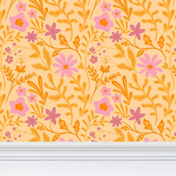 Orange Flowers Wallpaper