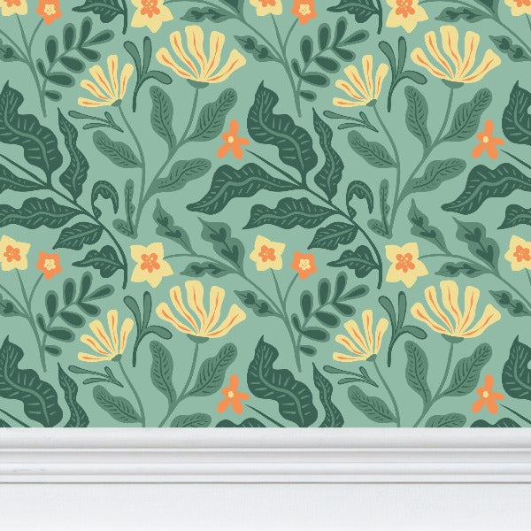 Green Flower Wallpaper